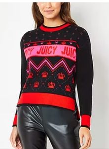 Juicy Couture Black and Red Sweater